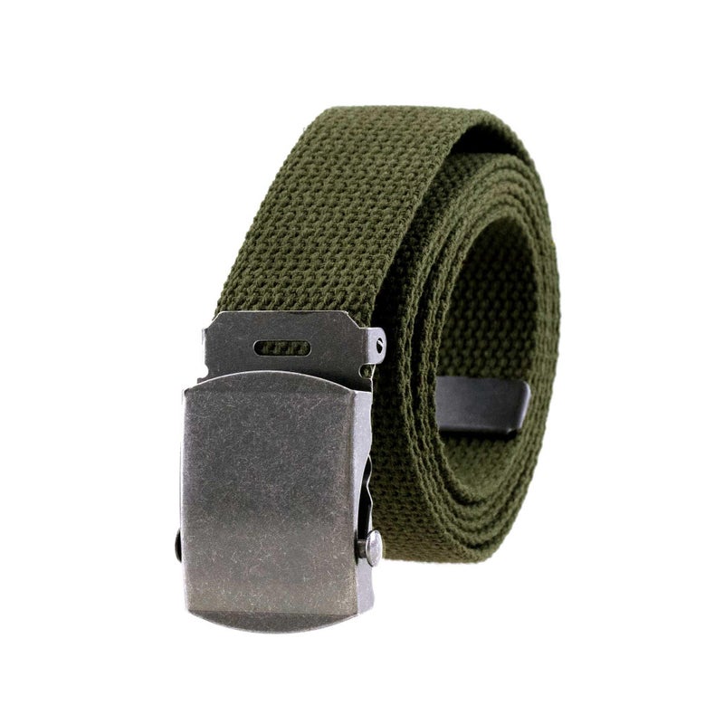 Thomas Bates Cargo Cotton Military Web Belt (Olive) - Image 2